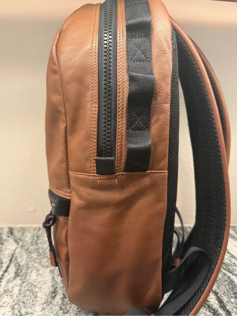 Coach Pacer Leather Backpack Saddle Brown 78830 - Picture 7 of 9